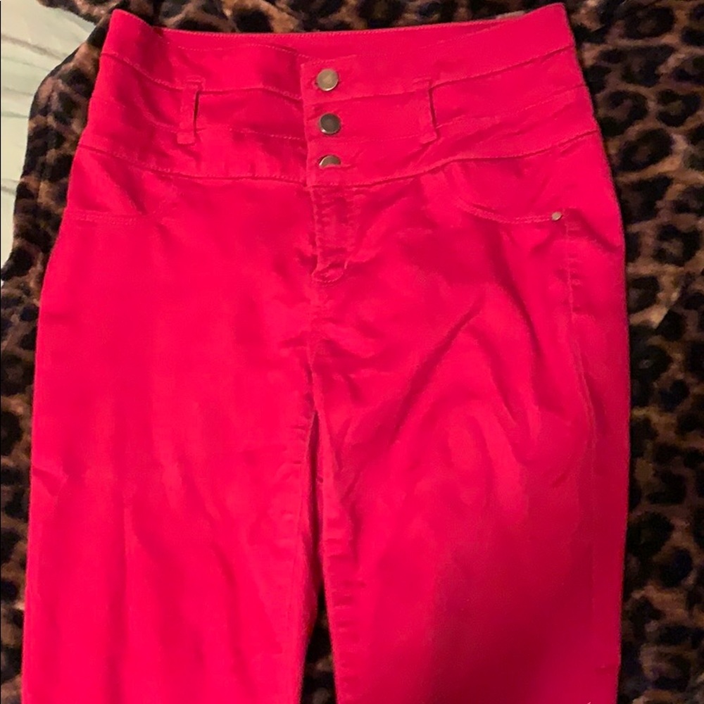 Size 9 red jeans